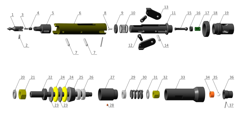 WIRELINE P HEAD ASSEMBLY