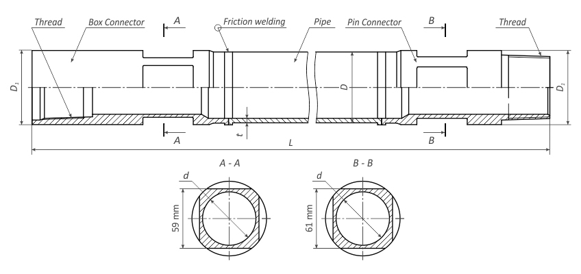 HEAVY SERIES STEEL DRILL PIPES